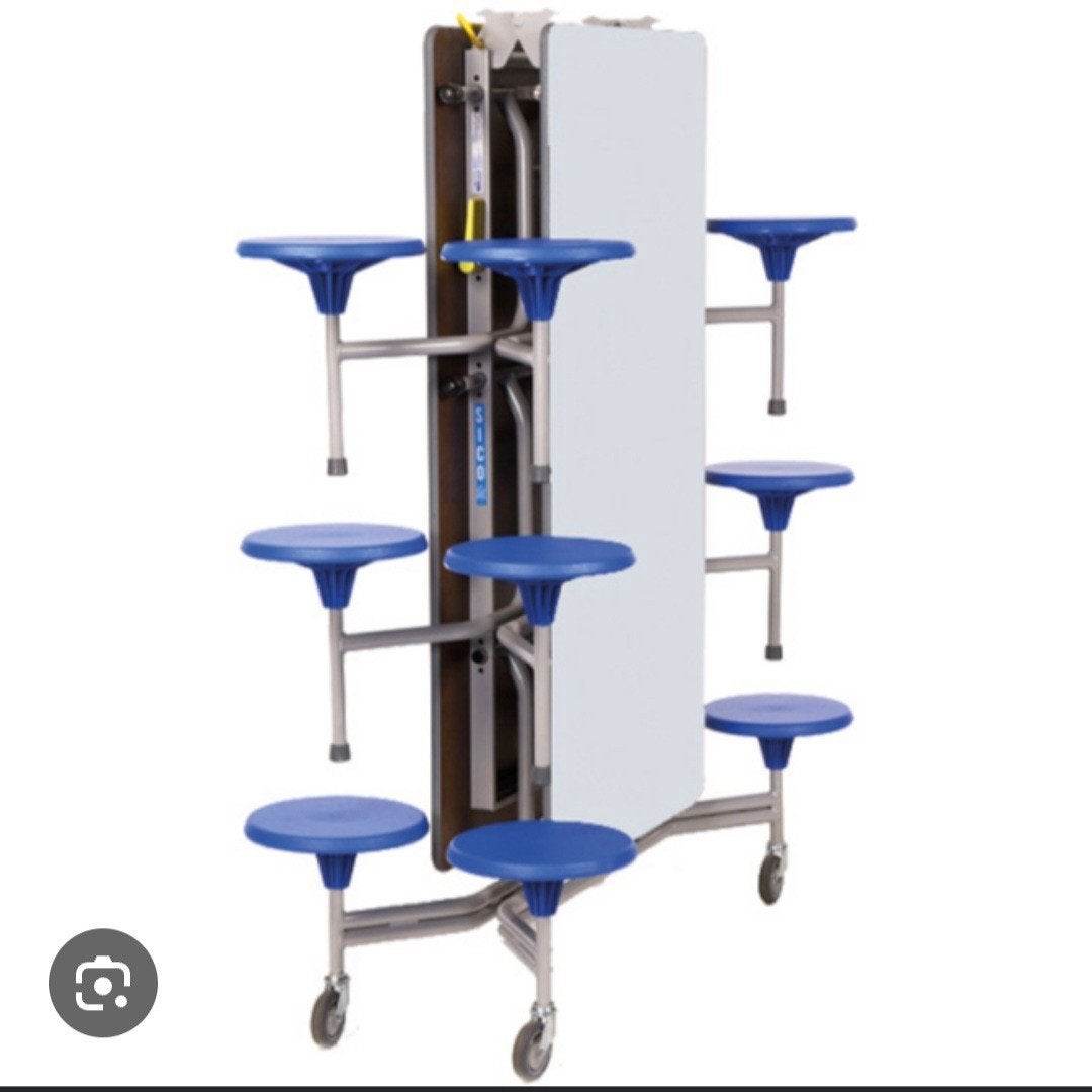 Opklapbare tafel met krukken, Ophalen, Gebruikt, Tafel