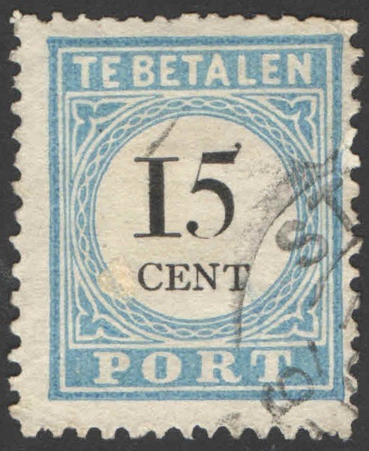 Nederland Port 9B Type III gestempeld 1881, Ophalen of Verzenden, T/m 1940, Gestempeld