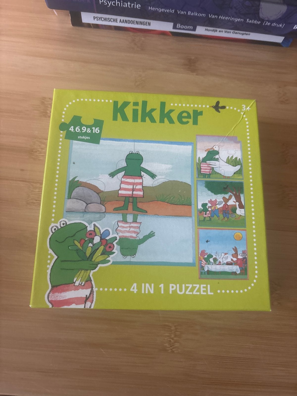 Kikker 4-in-1 Puzzel (4, 6, 9 & 16 stukjes), Ophalen of Verzenden, 10 tot 50 stukjes, Gebruikt, 2 tot 4 jaar