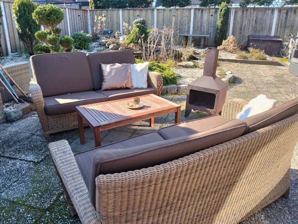 Prachtige tuinset 4 Seasons Outdoor in zeer nette staat, Tuin en Terras, Tuinsets en Loungesets, Ophalen, 4 zitplaatsen, Bank