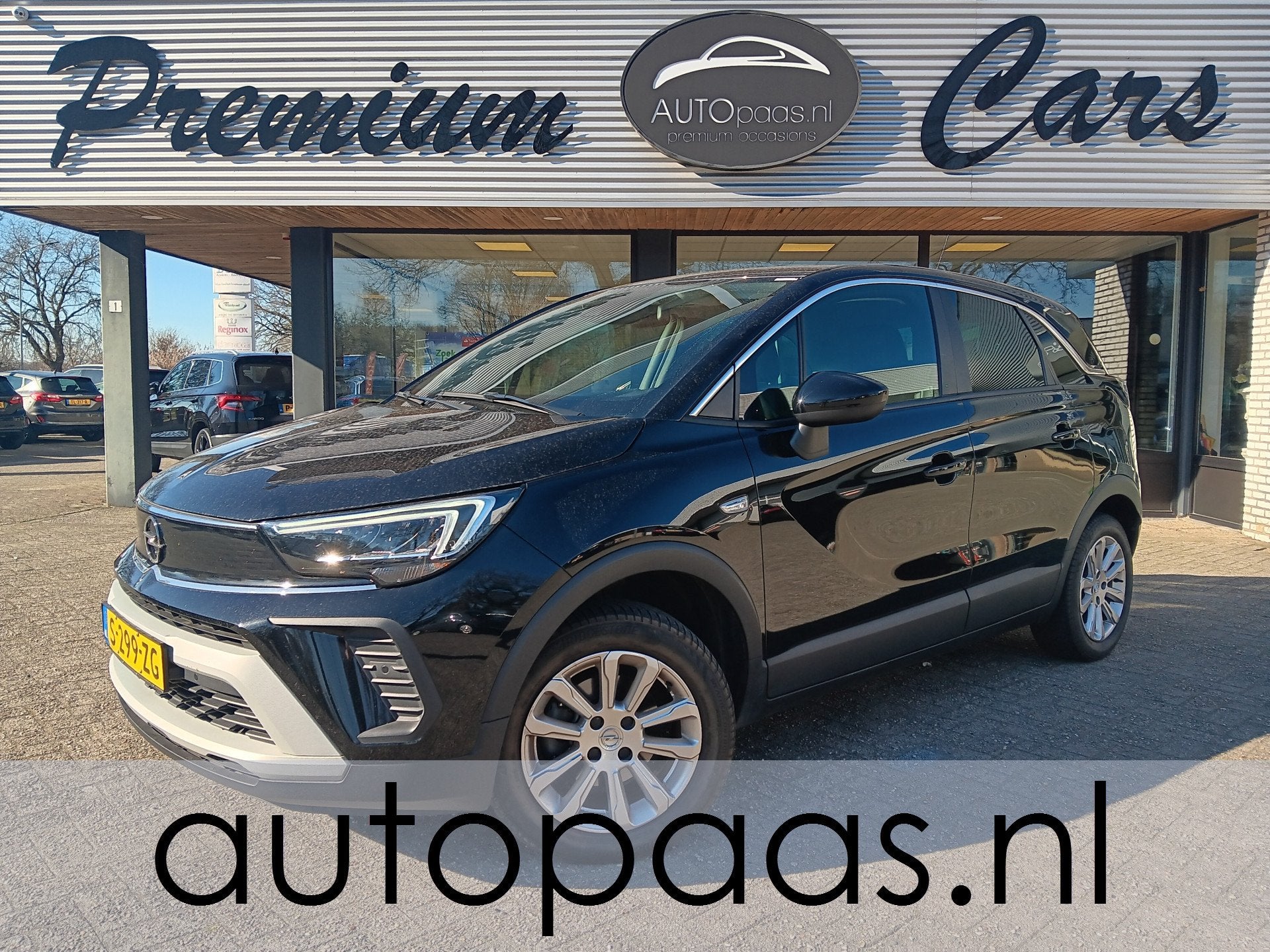 Opel Crossland 1.2 Turbo 130PK Elegance|Automaat|STUUR,Stoel, Gebruikt, 1199 cc, Zwart, 1180 kg