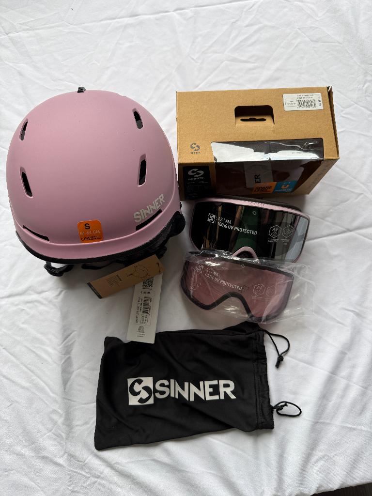 Sinner Dames Ski Helm En Ski Bril NIEUW!, Overige merken, Overige typen, Nieuw, Ophalen of Verzenden