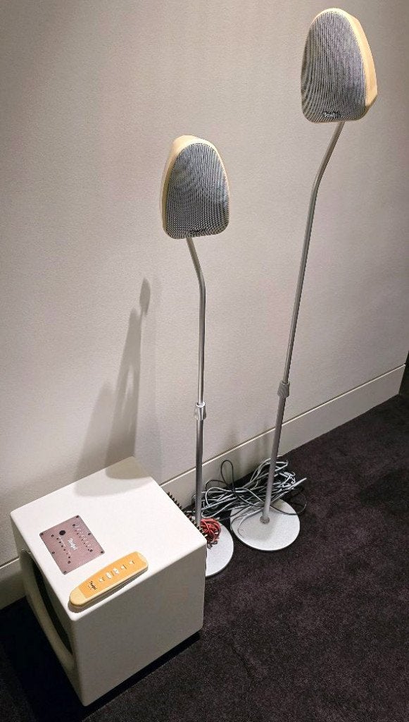 Teufel Stereo Speakers met Subwoover Motiv 2, Audio, Tv en Foto, Luidsprekers, Stereo speakers, Gebruikt, AUX-ingang, Ophalen