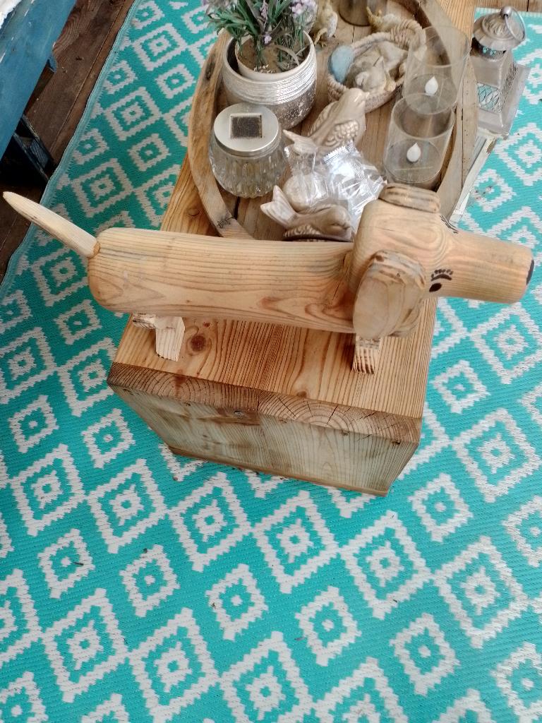 mooie houten Teckel, Ophalen, Nieuw, Hout, Overige typen