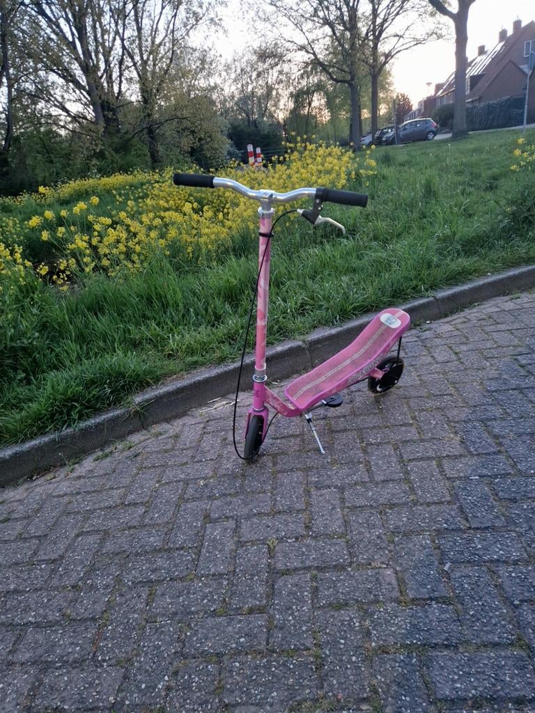 Roze Rockboard space scooter, Ophalen of Verzenden, Gebruikt, Gewone step, Rockboard