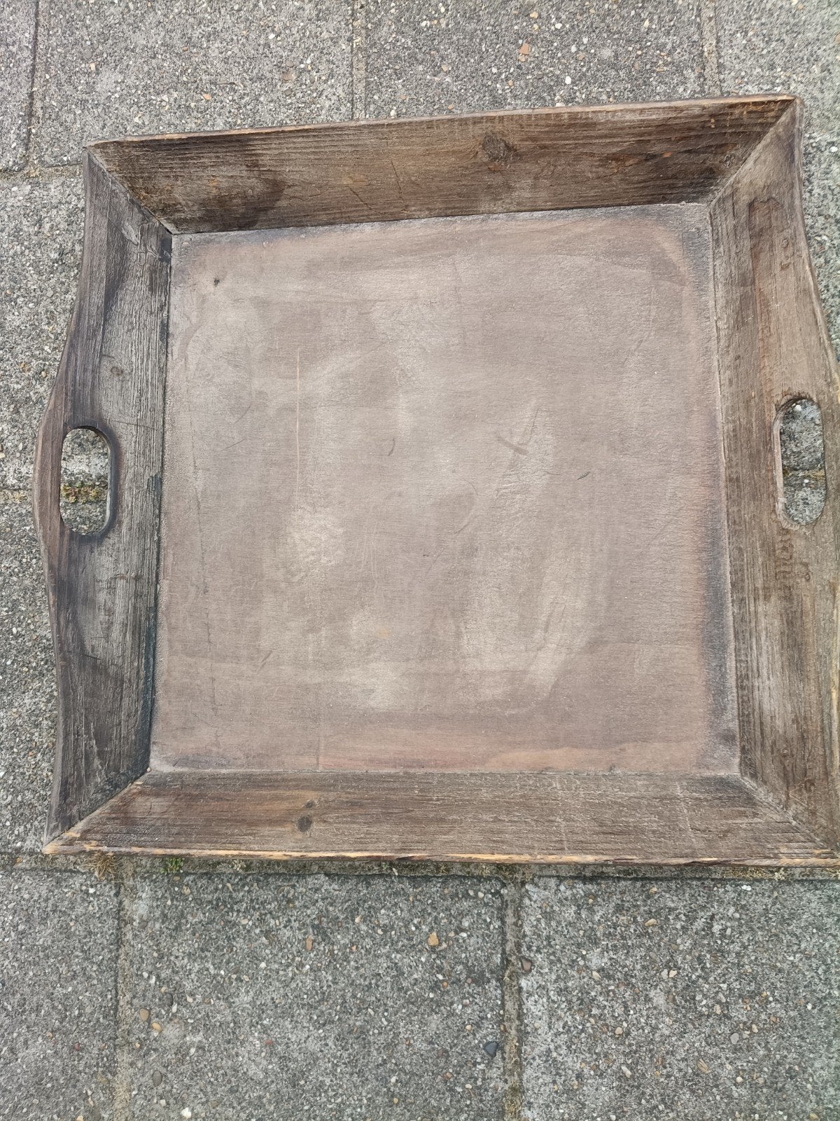 Groot houten dienblad 60x60 cm, Ophalen of Verzenden