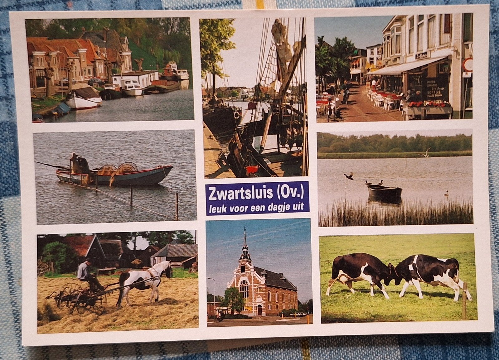 Ansichtkaart Zwartsluis (Ov.) - Leuk voor een dagje uit, Verzamelen, Ophalen of Verzenden, 1980 tot heden, Ongelopen, Overijssel