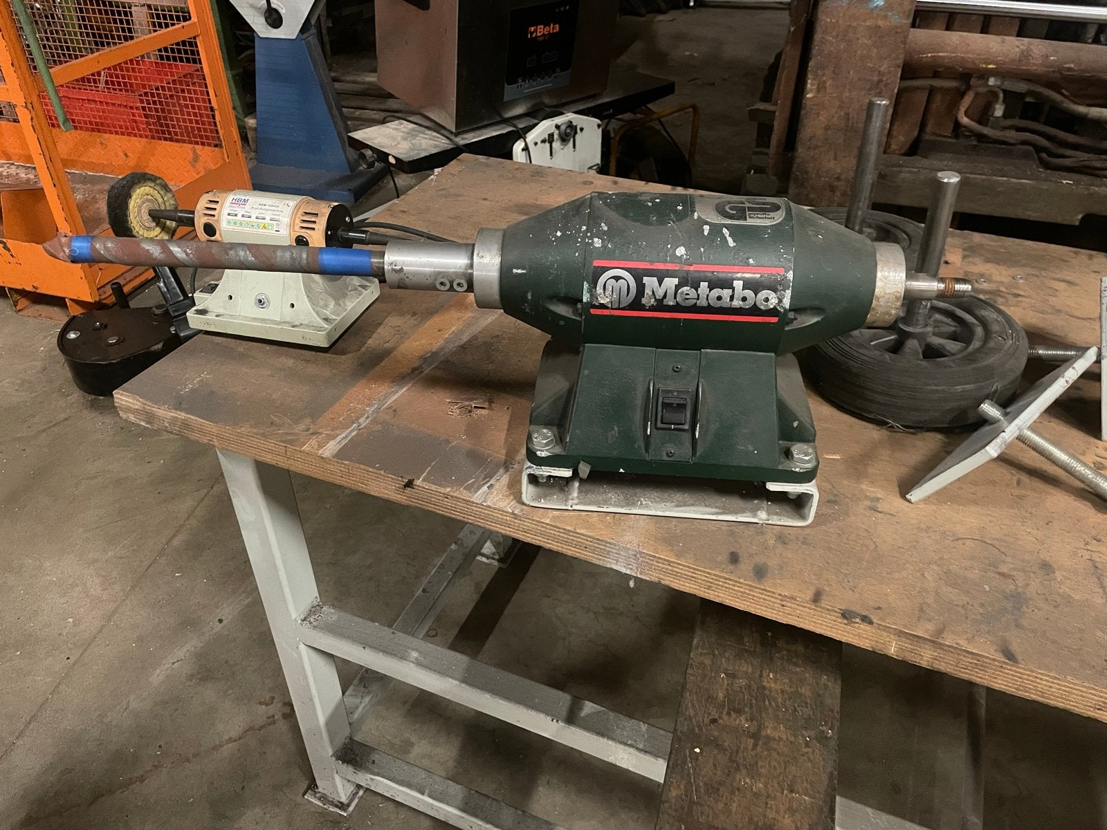 Metabo Werkbankslijpmachine - Robuust en Betrouwbaar, Doe-het-zelf en Verbouw, Gereedschap | Slijpmachines, Ophalen, Gebruikt