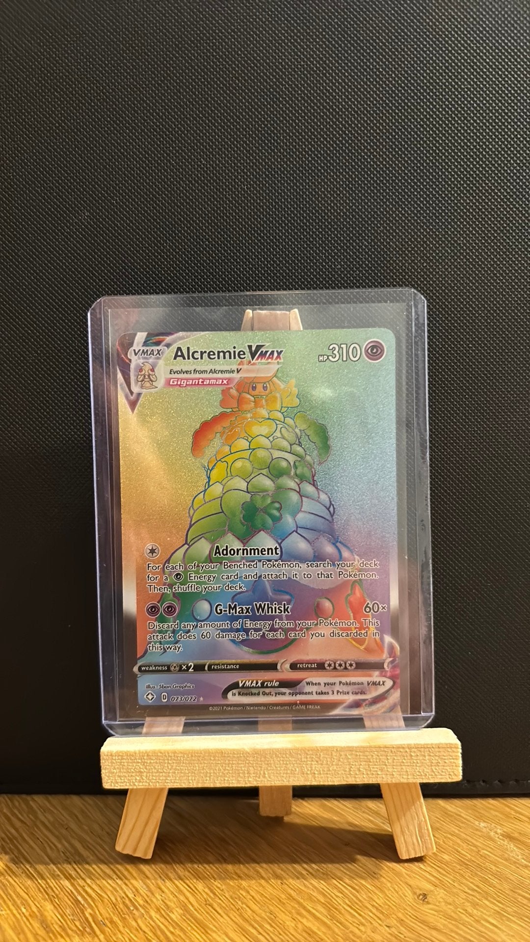 Alcremie Vmax 073/072 pokemon, Hobby en Vrije tijd, Verzamelkaartspellen | Pokémon, Ophalen of Verzenden, Zo goed als nieuw