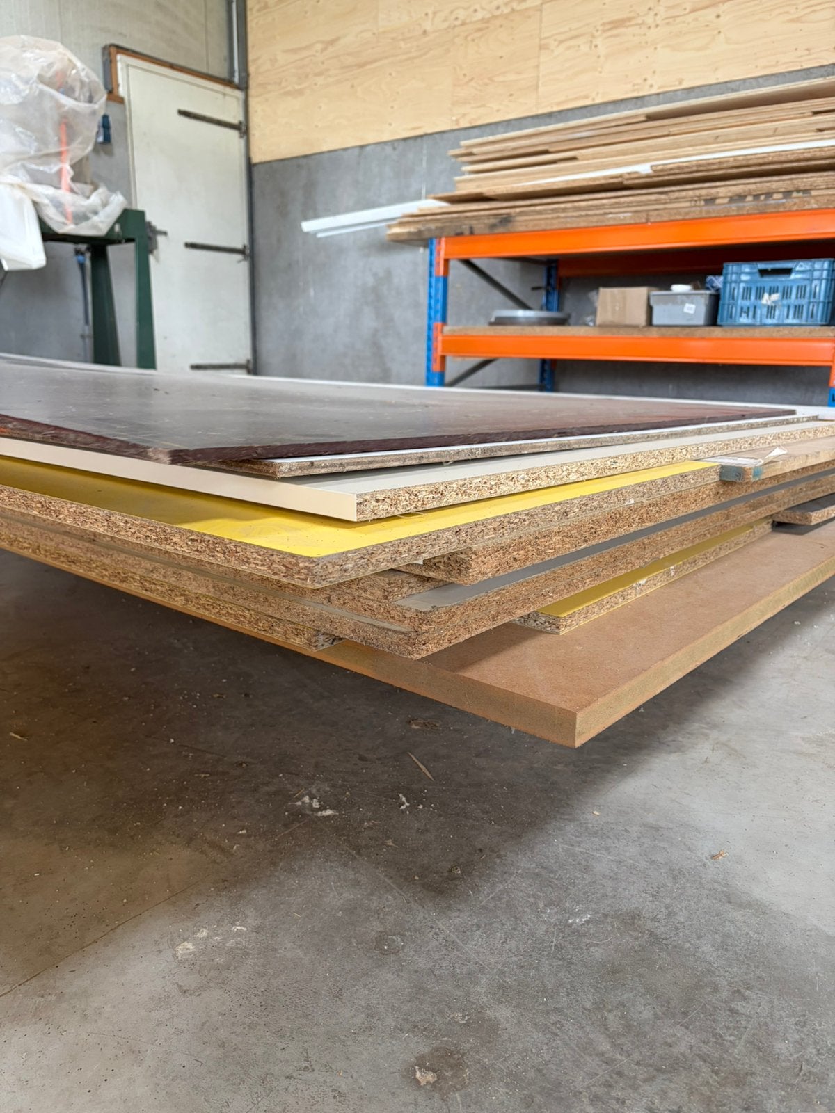 Plaatmateriaal / houten platen, Doe-het-zelf en Verbouw, Ophalen, Gebruikt