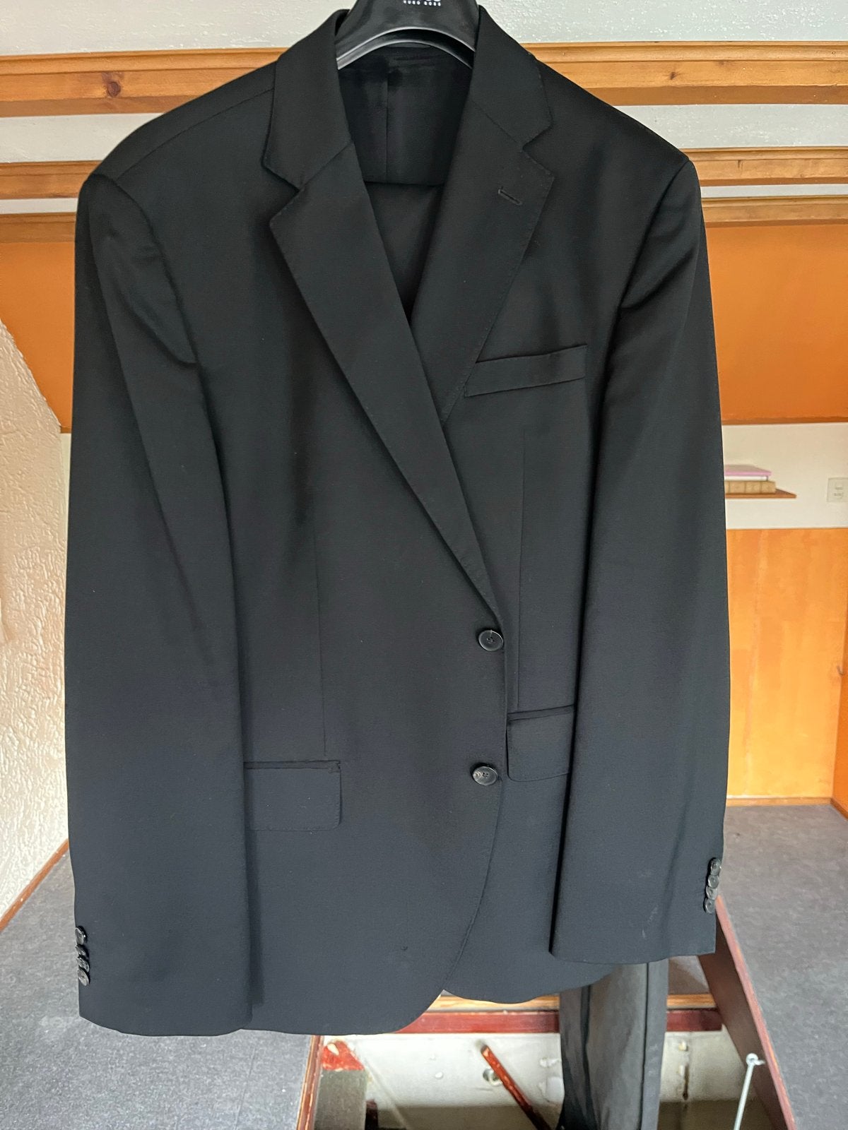 Hugo Boss Jackson Regular Fit Pak - Zwart, Maat 46 (S), Kleding | Heren, Ophalen of Verzenden, Zo goed als nieuw, Maat 56/58 (XL)