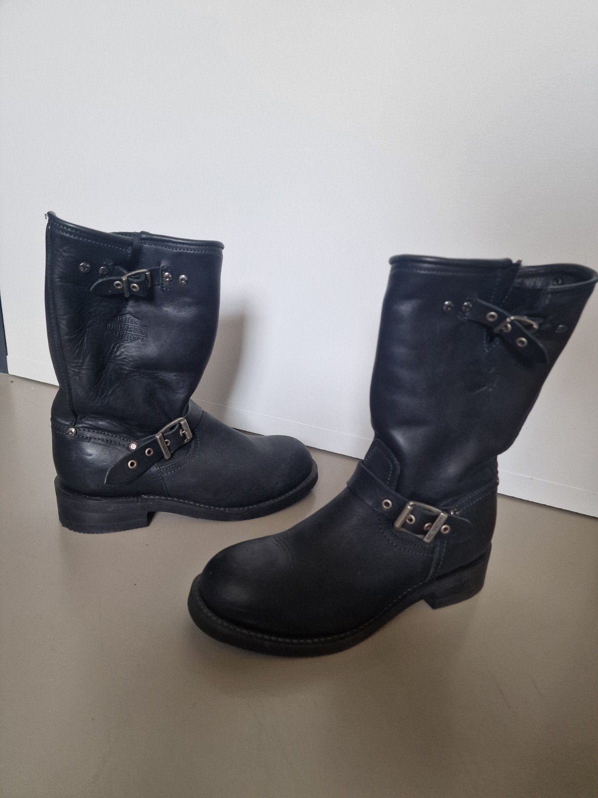Originele Harley Davidson dames motorlaarzen - Maat 37, Hoge laarzen, Harley Davidson, Zwart, Ophalen of Verzenden