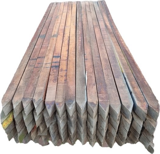 Hardhouten palen 7x7 cm – diverse lengtes – scherp geprijsd!, Tuin en Terras, Palen, Balken en Planken, Ophalen, Palen, Nieuw