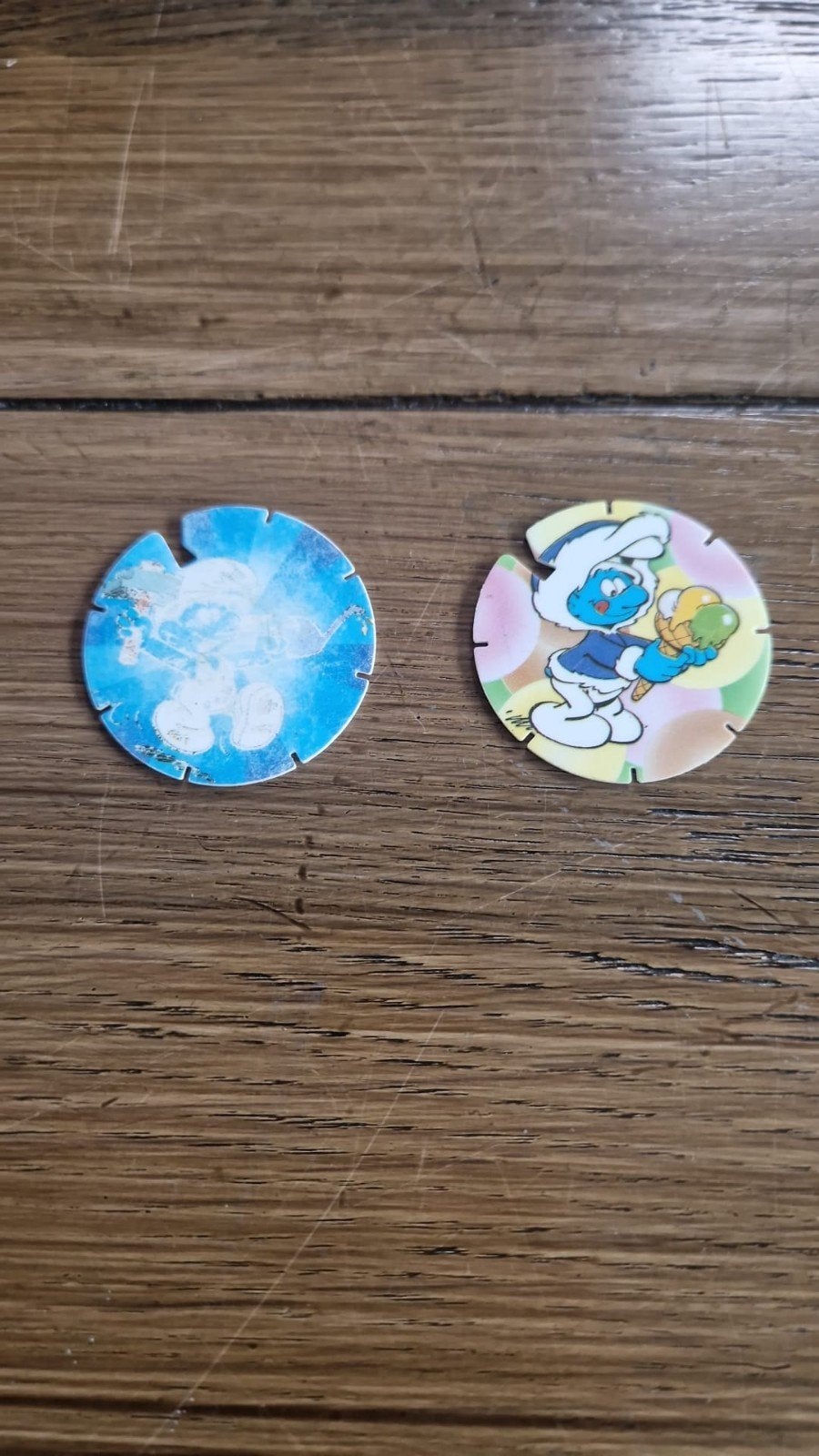 Smurfen Jam Caps - Knutsel Smurf & Smul Smurf, Ophalen of Verzenden, Gebruikt, Verschillende Smurfen, Overige typen