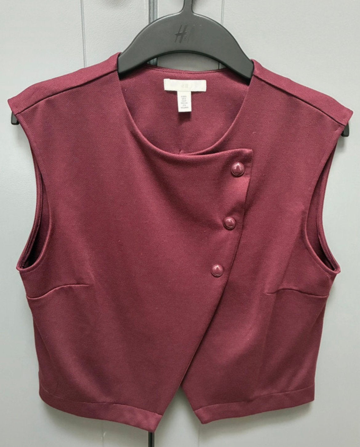 Bordeaux rode gilet, Nieuw, Ophalen of Verzenden, Rood, Maat 36 (S)