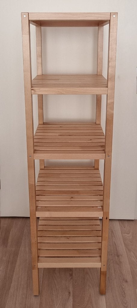Ikea houten rek met 4 planken, Huis en Inrichting, Ophalen, Zo goed als nieuw