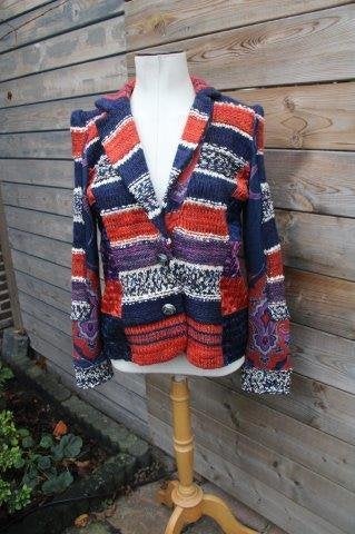 Vest blauw/ rood/ fuschia Lulu-H mt M Winter AANBIEDING, Maat 38/40 (M), Blauw, Ophalen of Verzenden, Zo goed als nieuw