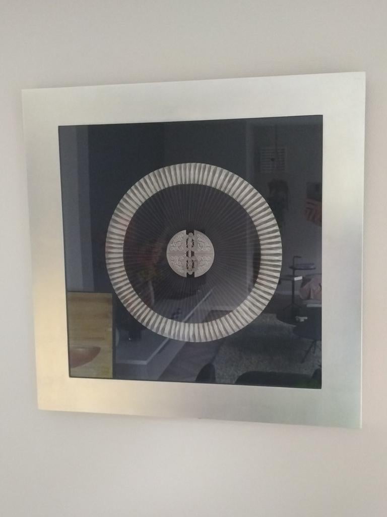 Modern Wanddecoratie / Schilderij Afm.90x90x5, Huis en Inrichting, Woonaccessoires | Wanddecoraties, Ophalen of Verzenden