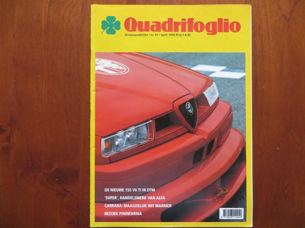 Alfa Romeo Quadrifoglio 41 (apr. 1993) 155 V6 TI DTM, 164 TS, Ophalen of Verzenden, Nieuw, Alfa Romeo