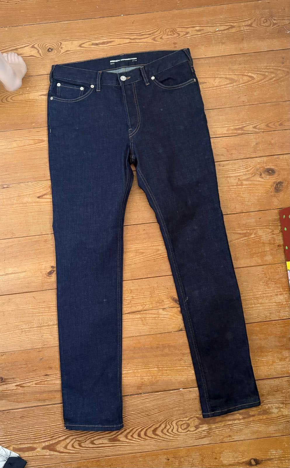 French Connection Heren jeans spijkerbroek slim maat W32, Ophalen of Verzenden, Zo goed als nieuw, Blauw, W32 (confectie 46) of kleiner