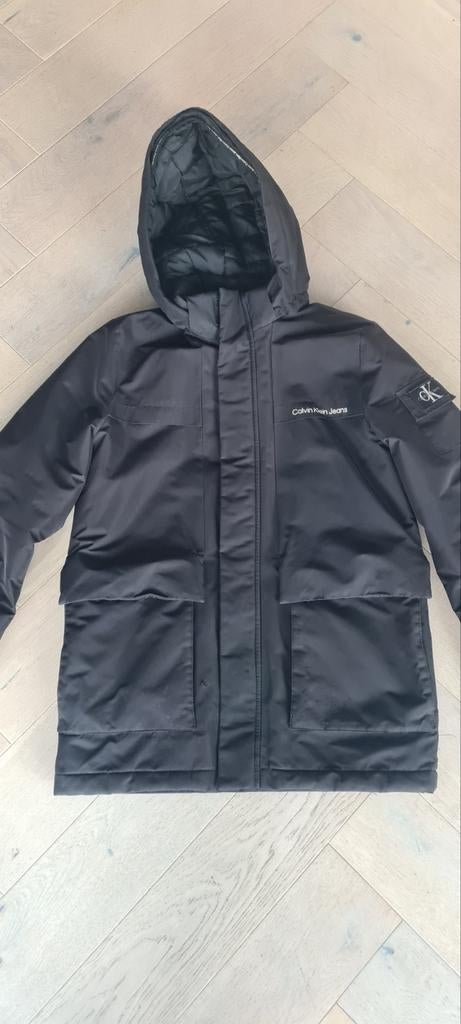 Calvin Klein Winterjas Zwart Maat 14, Zo goed als nieuw, Jongen, Jas, Calvin Klein