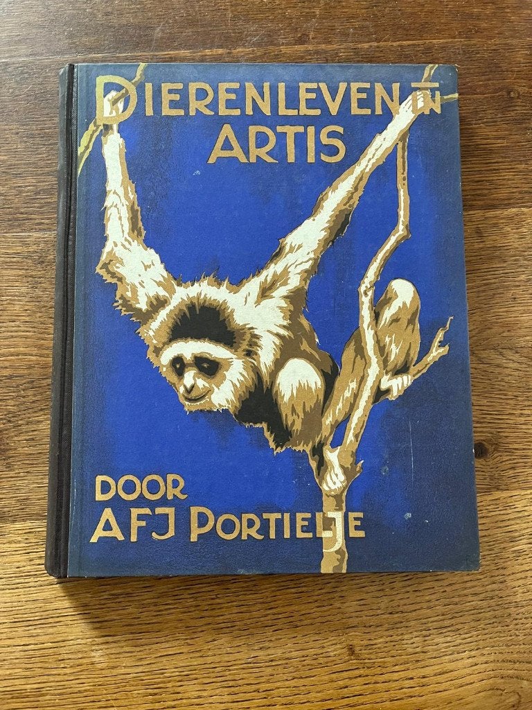 Dierenleven in Artis Verkade plakboek compleet, Ophalen, Gebruikt