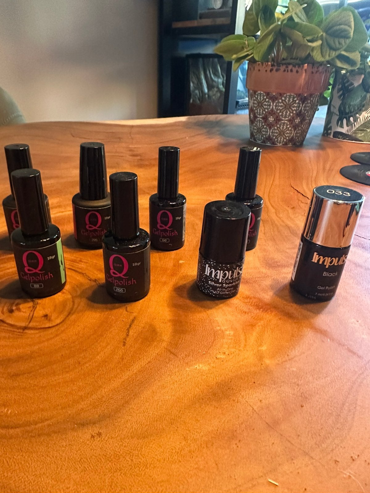 8 x gellac Quida en Impuls, Ophalen of Verzenden, Zo goed als nieuw, Groen, Handen en Nagels