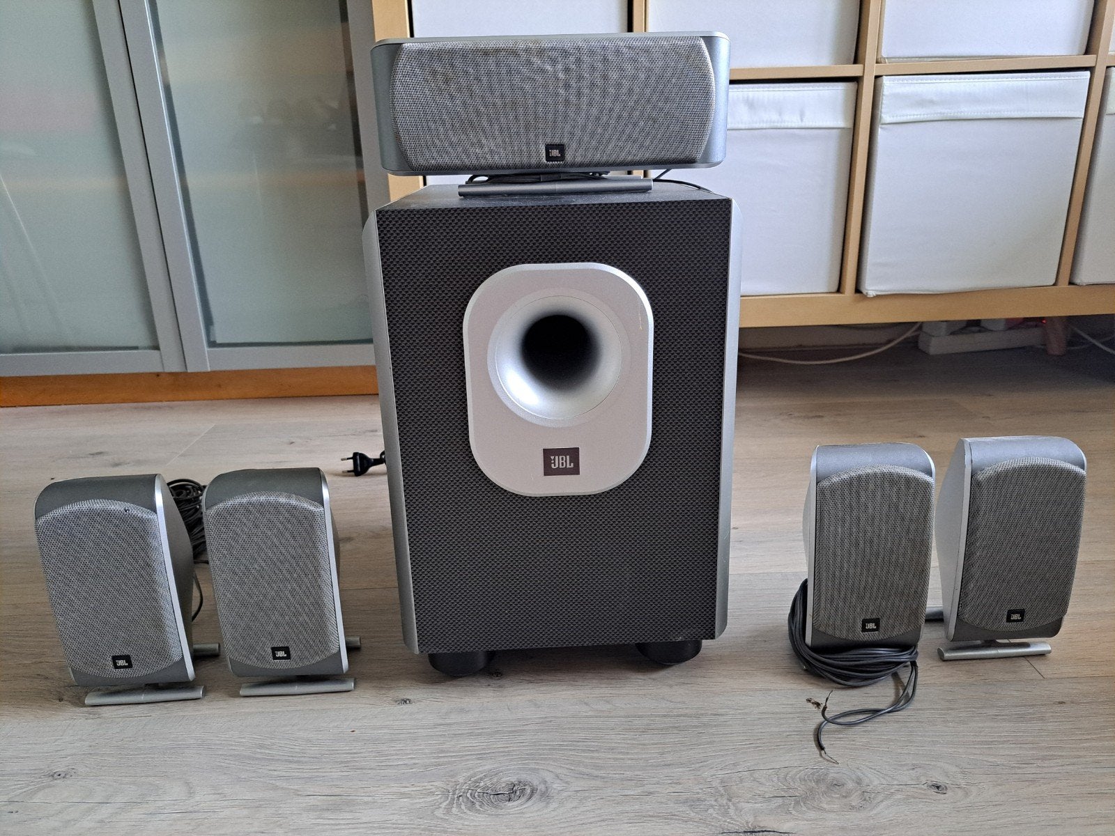 JBL SUB200/230  Home cinema 5.1 surroundset, Audio, Tv en Foto, Luidsprekers, Gebruikt, JBL, Inclusief standaarden, Surroundset