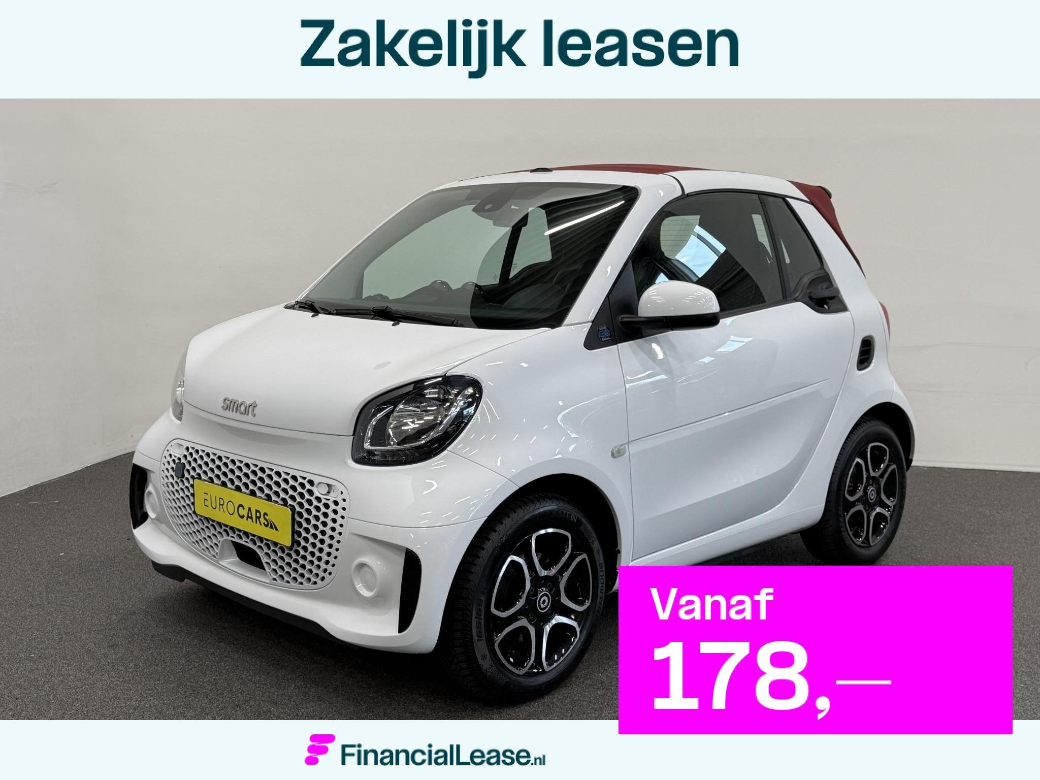 Smart ForTwo Cabrio EQ Comfort 18 kWh Automaat Navigatie App, Automaat, 1025 kg, Gebruikt, Cabriolet