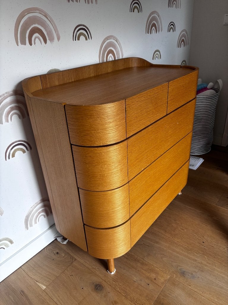 Hout ladekast van Made, Huis en Inrichting, Ophalen, 5 laden of meer, 50 tot 100 cm, Minder dan 100 cm