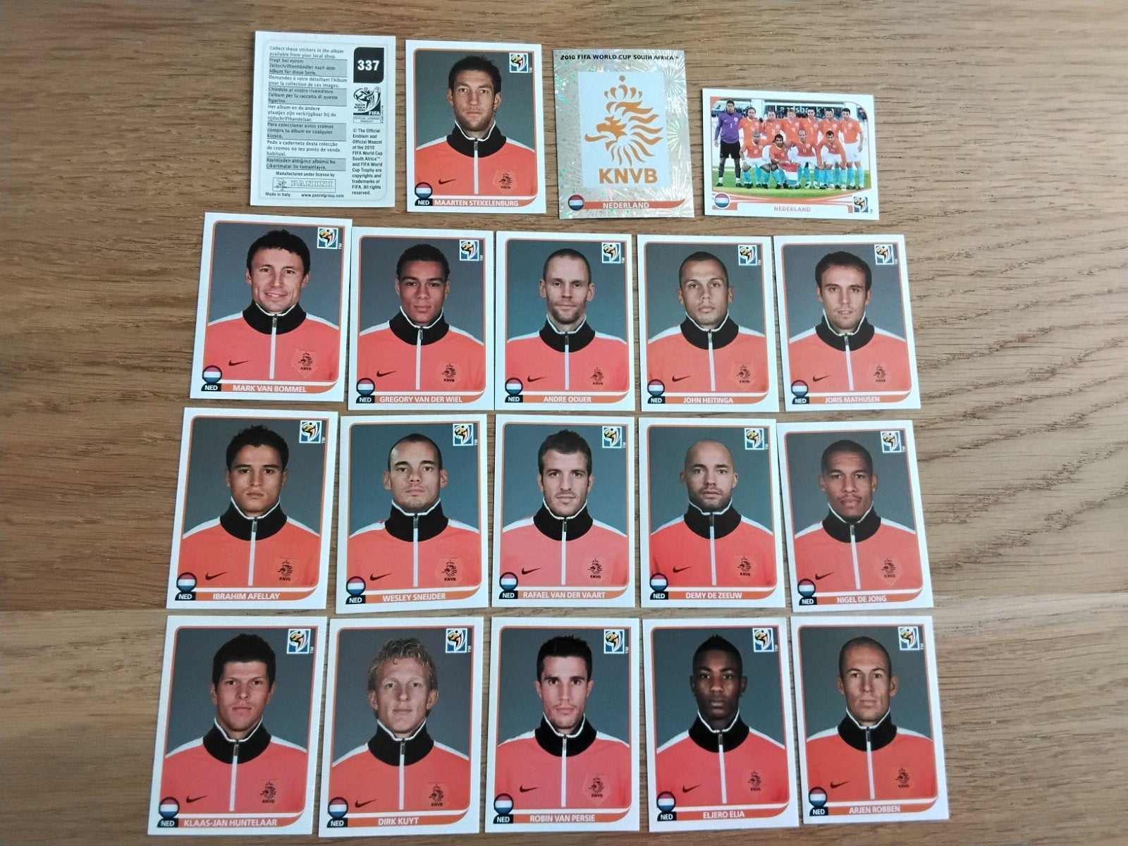 Compleet setje  Panini stickers WK 2010 Nederland, Ophalen of Verzenden, Zo goed als nieuw, Poster, Plaatje of Sticker