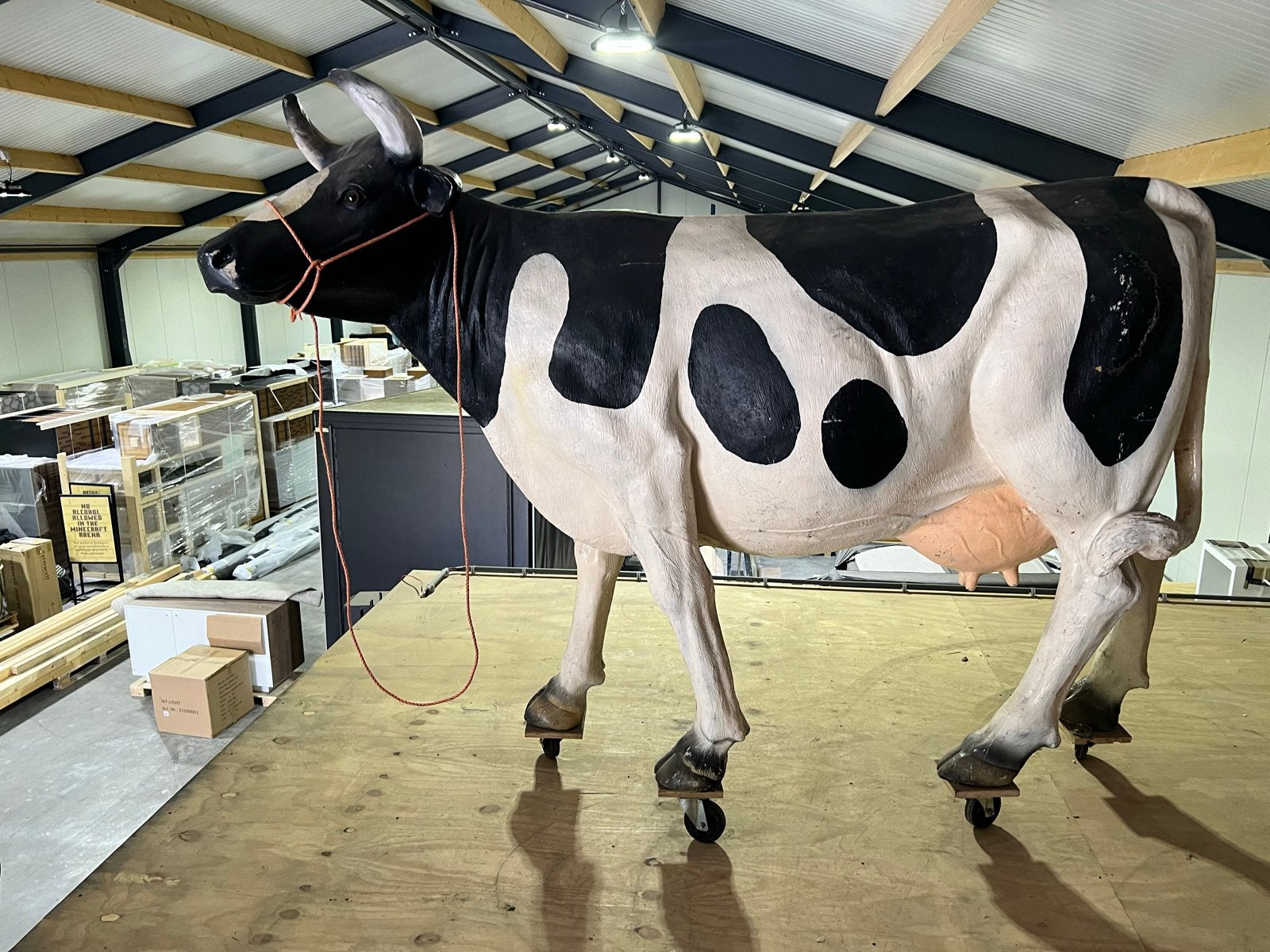 Levensgroot Koe Standbeeld - Perfect voor Boerderij Decorati, Ophalen, Gebruikt, Dier
