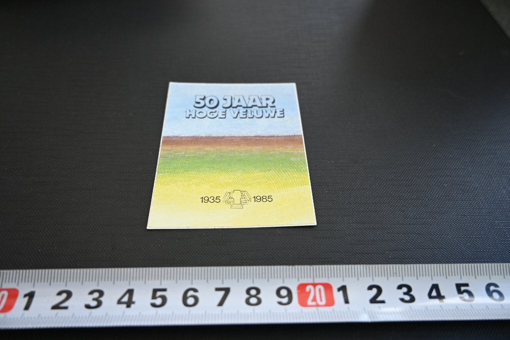 sticker 50 jaar hoge veluwe 1935 - 1985 *, Verzamelen, Ophalen, Zo goed als nieuw