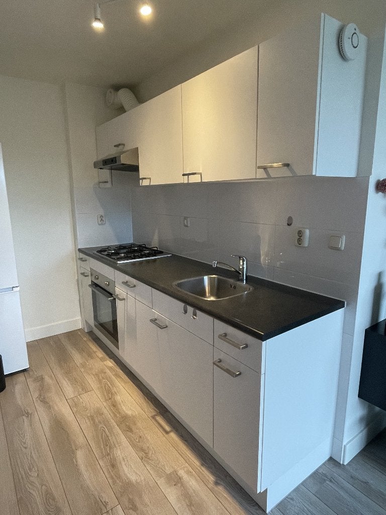 Complete keuken inclusief ETNA apparatuur, Ophalen, Gebruikt, Wit, Enkelwandige keuken