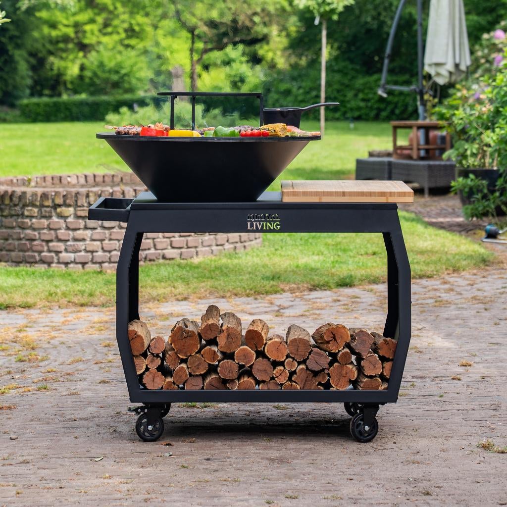 Plancha BBQ Big Jack 3.0 Blackline met 80cm bakplaat Nieuw, Ophalen of Verzenden, Nieuw, RJRoyal Living, Met accessoires