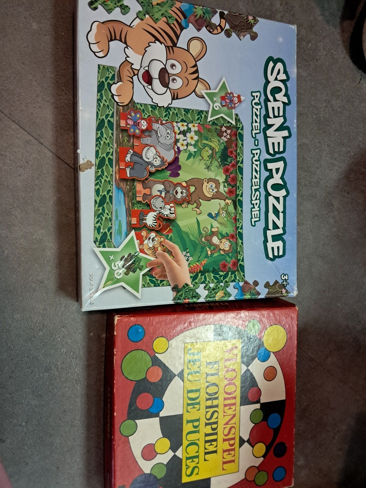 Scene Puzzle en Vlooienspel - Gratis afhalen, Ophalen, Minder dan 10 stukjes, Gebruikt, 2 tot 4 jaar