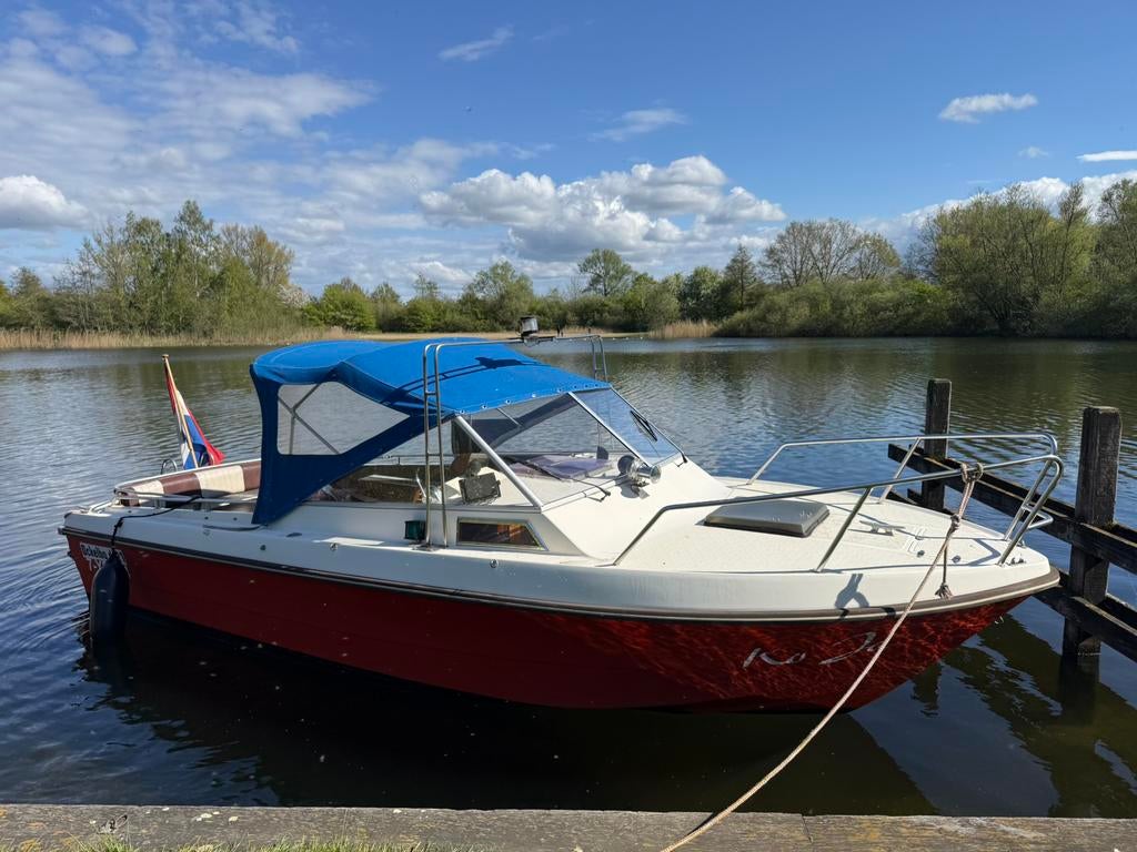 Ockelbo DC21 + Riba trailer, Watersport en Boten, Vis- en Consoleboten, Gebruikt, 70 pk of meer, 6 meter of meer, Benzine, Buitenboordmotor