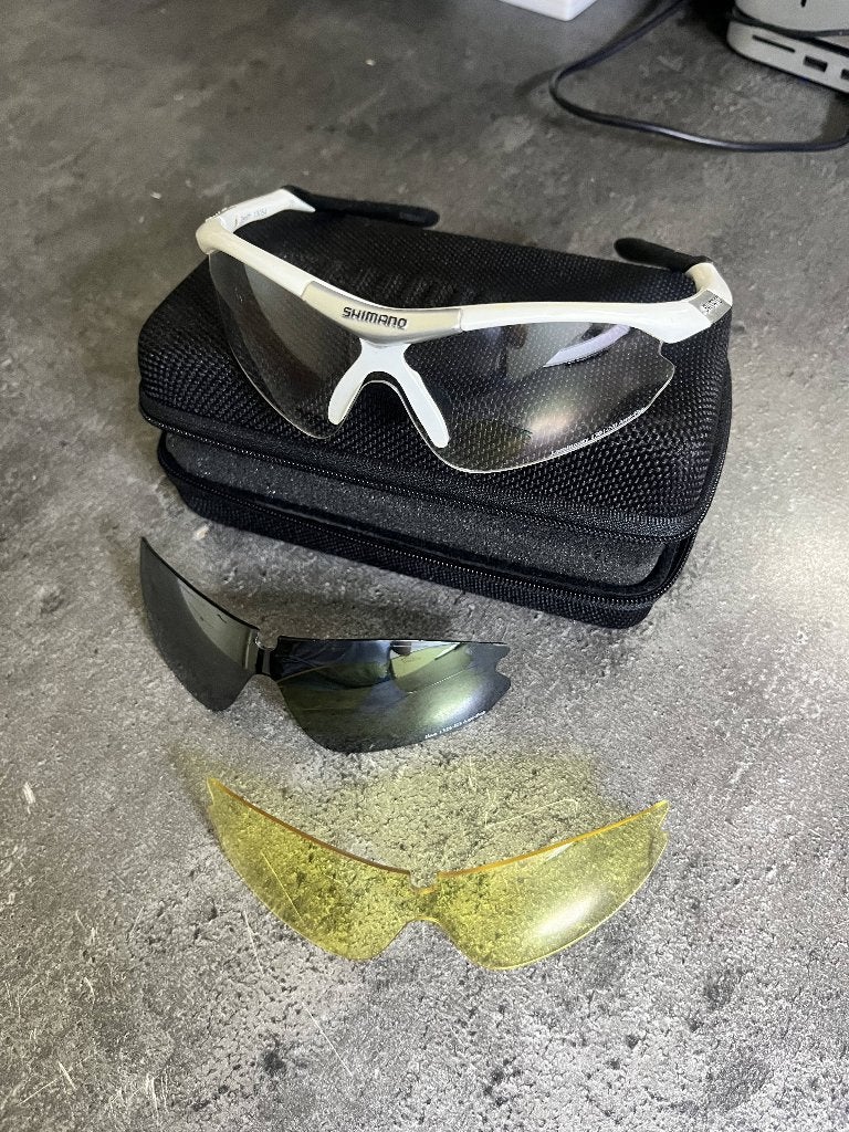 Shimano fietsbril, Fietsen en Brommers, Fietsaccessoires | Fietskleding, Gebruikt, Verzenden, Overige maten, Shimano