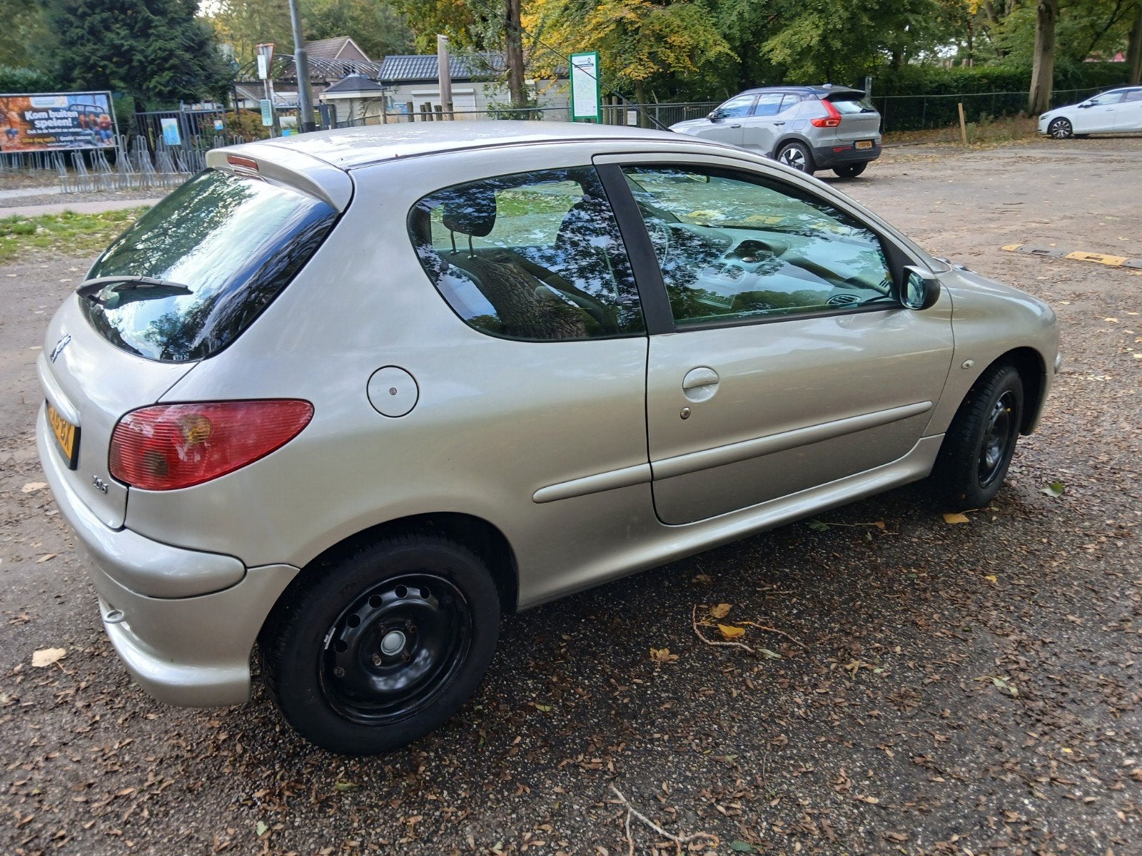 Peugeot 206 1.4 3D 2007 Grijs, Auto's, Voorwielaandrijving, 31 €/maand, 4 cilinders, Origineel Nederlands