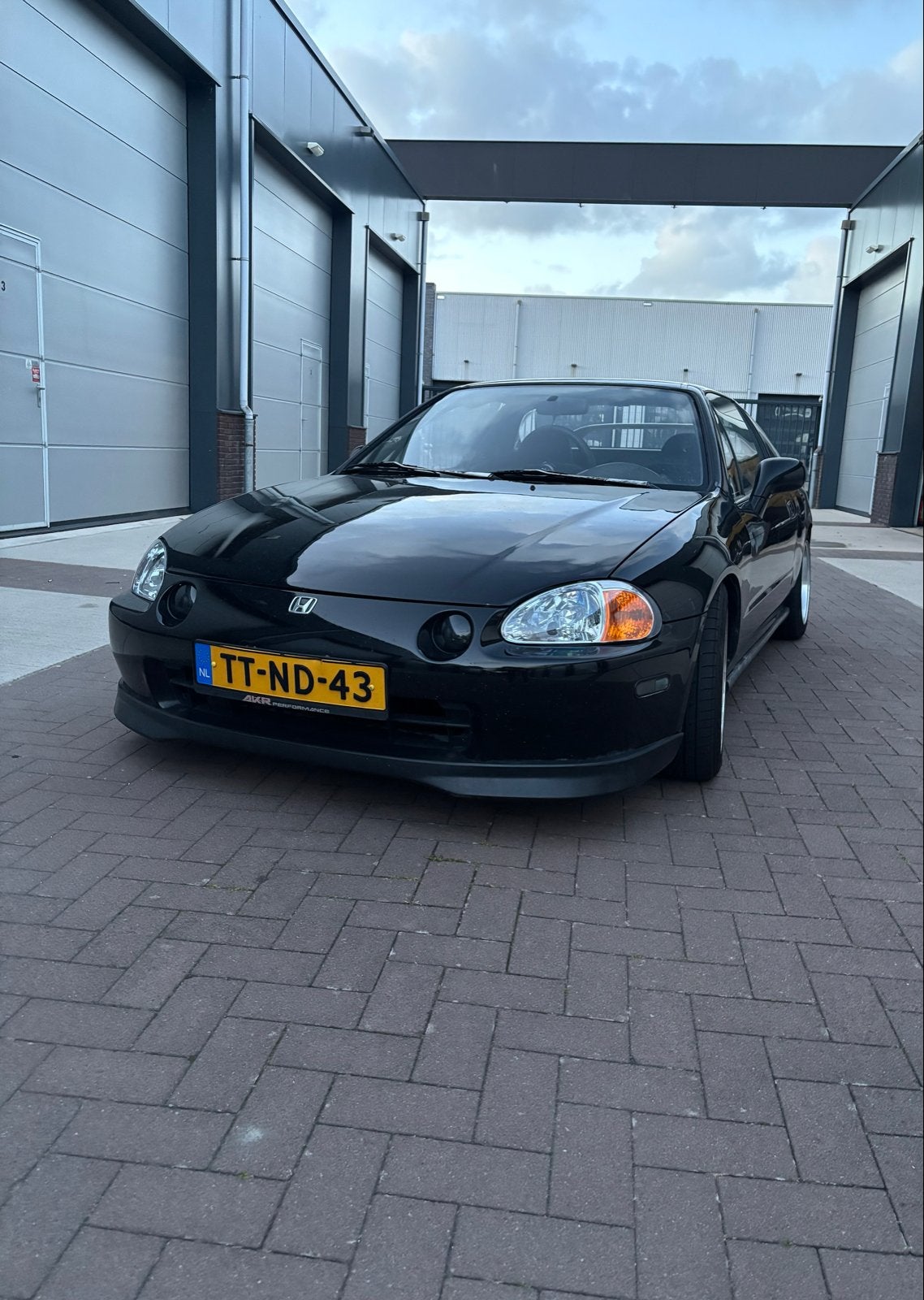 Honda Civic 1.6 I CRX Largo Coupe 1994 Zwart, Auto's, Voorwielaandrijving, 1493 cc, 4 cilinders, Zwart