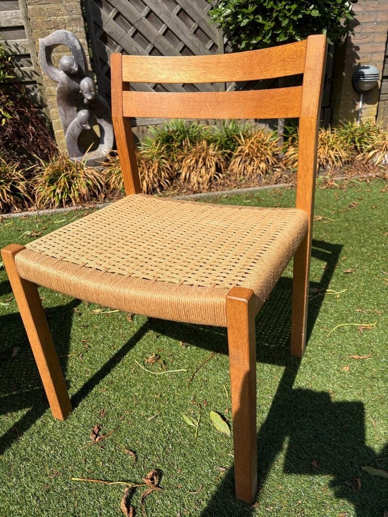 5 Eetkamerstoelen Møller, Huis en Inrichting, Stoelen, Ophalen, Gebruikt, Overige kleuren, Vijf, Zes of meer stoelen