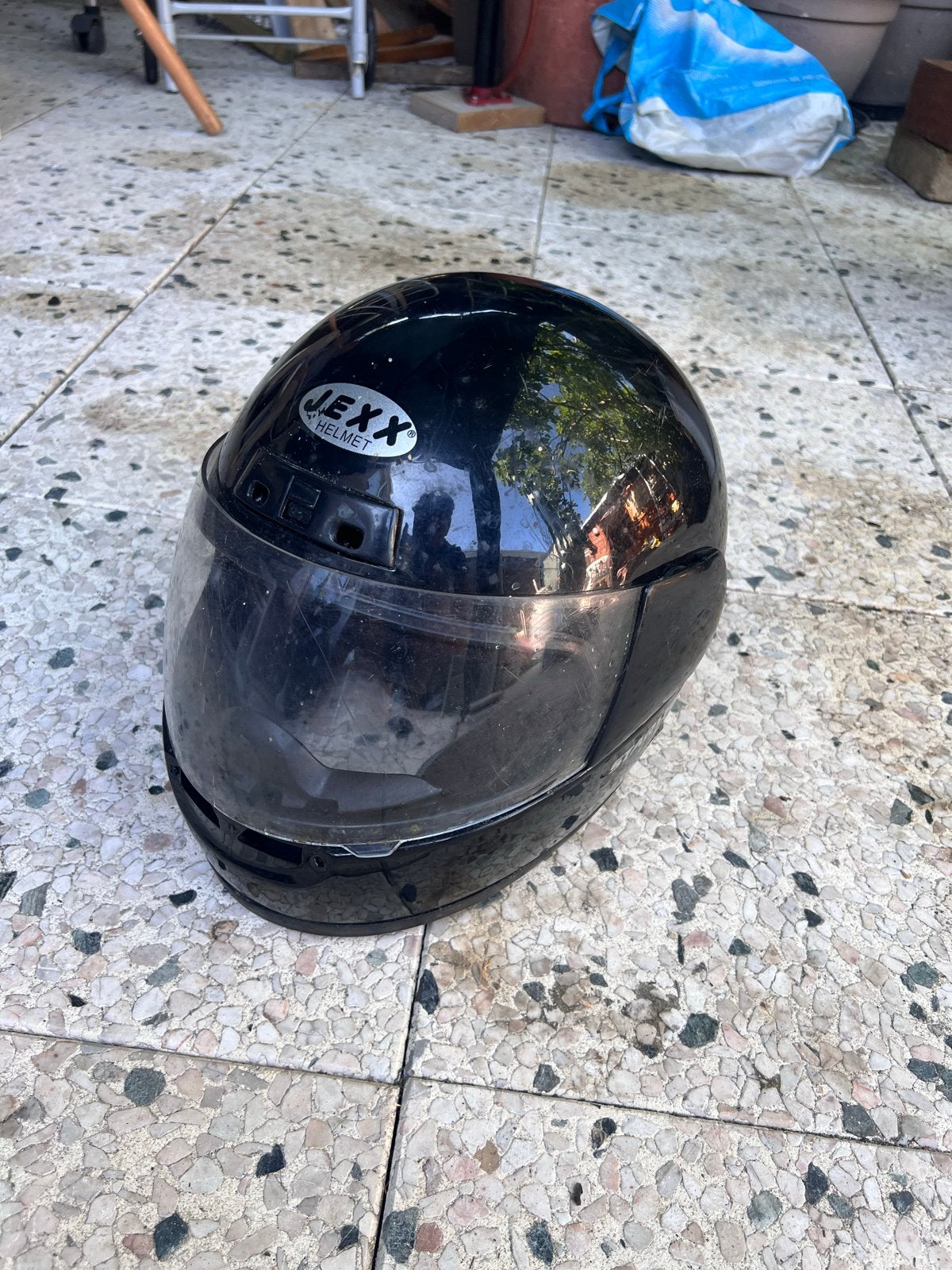 Zwarte Jexx Integraalhelm - Maat XL, Motoren, Kleding | Motorhelmen, Overige merken, Heren, XL, Ophalen of Verzenden