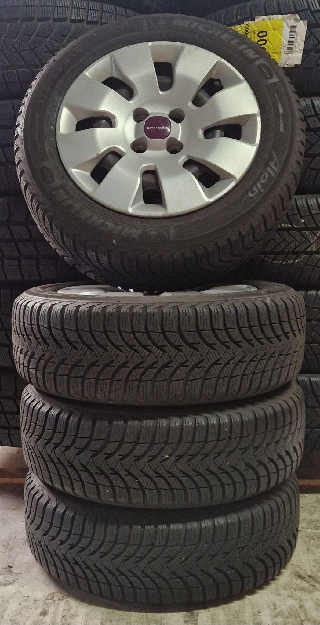 14 inch stalen winterset voor een Fiat Panda. (6), 14 inch, Gebruikt, -, 175 mm
