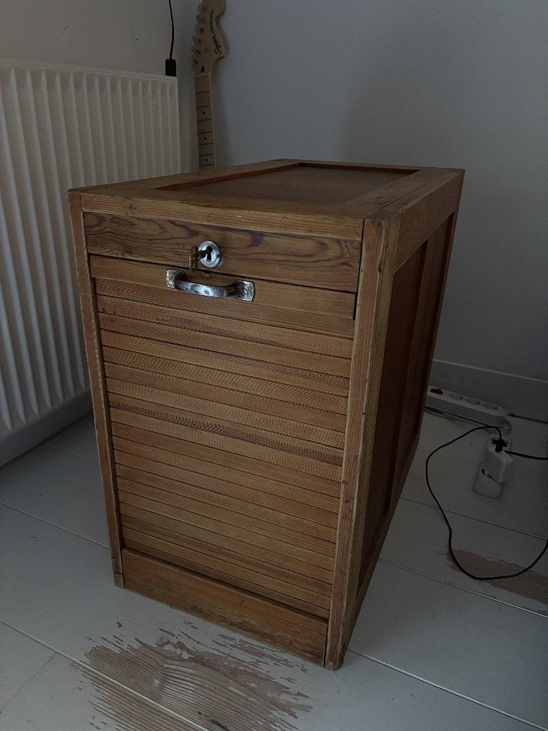 Tof vintage rolluikkastje of archief kastje, Ophalen
