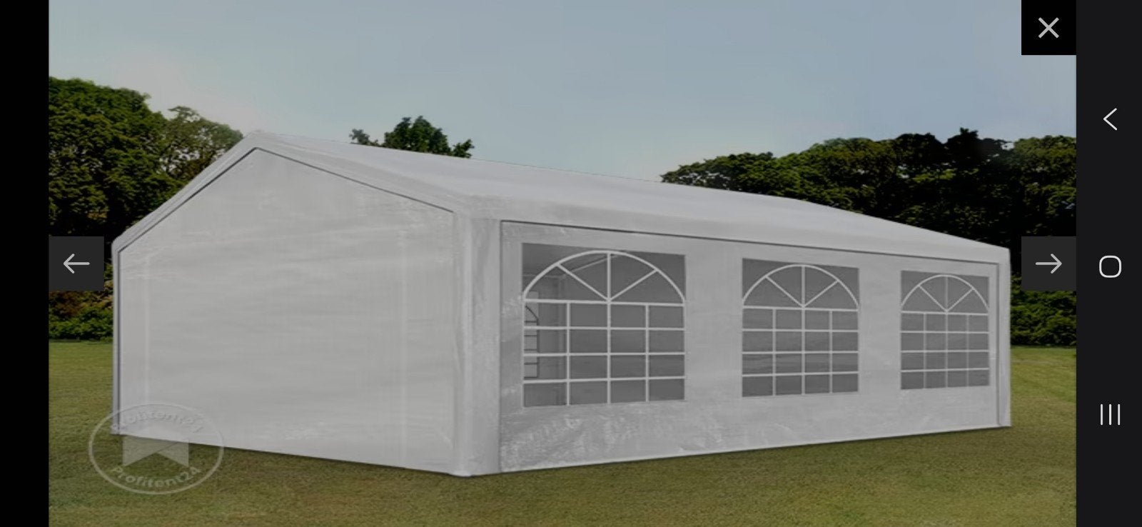 Gebruikte Partytent 3x6 meter, Tuin en Terras, Gebruikt, Partytent, Ophalen of Verzenden, 4 tot 6 meter