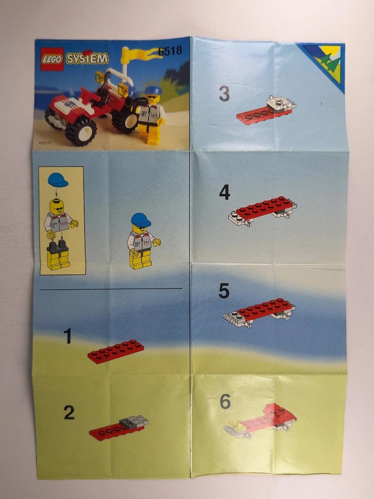 LEGO City 6518 (Instructions) for Set 6518 Baja Buggy, Lego, Overige typen, Ophalen of Verzenden, City