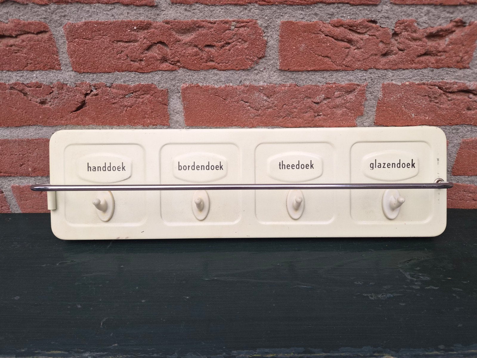 TK: Vintage Brabantia keukenrek - crème wit, Ophalen of Verzenden