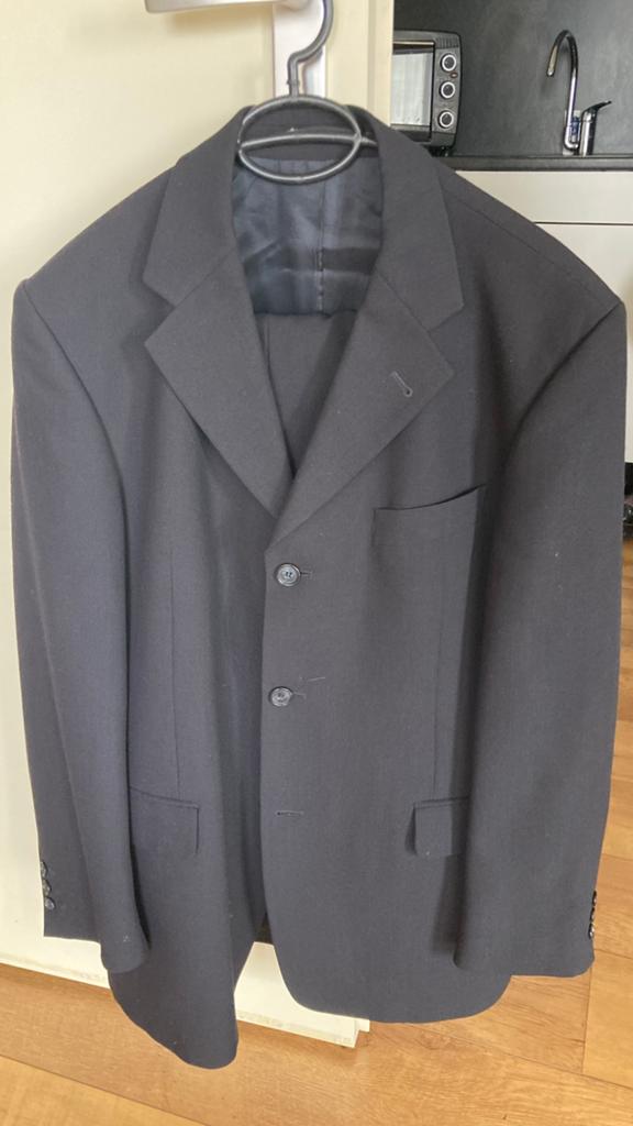 Te koop donkerblauw herencostuum, nooit gedragen, maat 50, Ophalen, Zo goed als nieuw, Maat 48/50 (M), Blauw