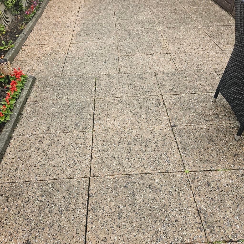 Gebruikte terrastegels, 10 m² of meer, Tuin en Terras, Tegels en Klinkers, Ophalen, Gebruikt, 10 m² of meer, Beton
