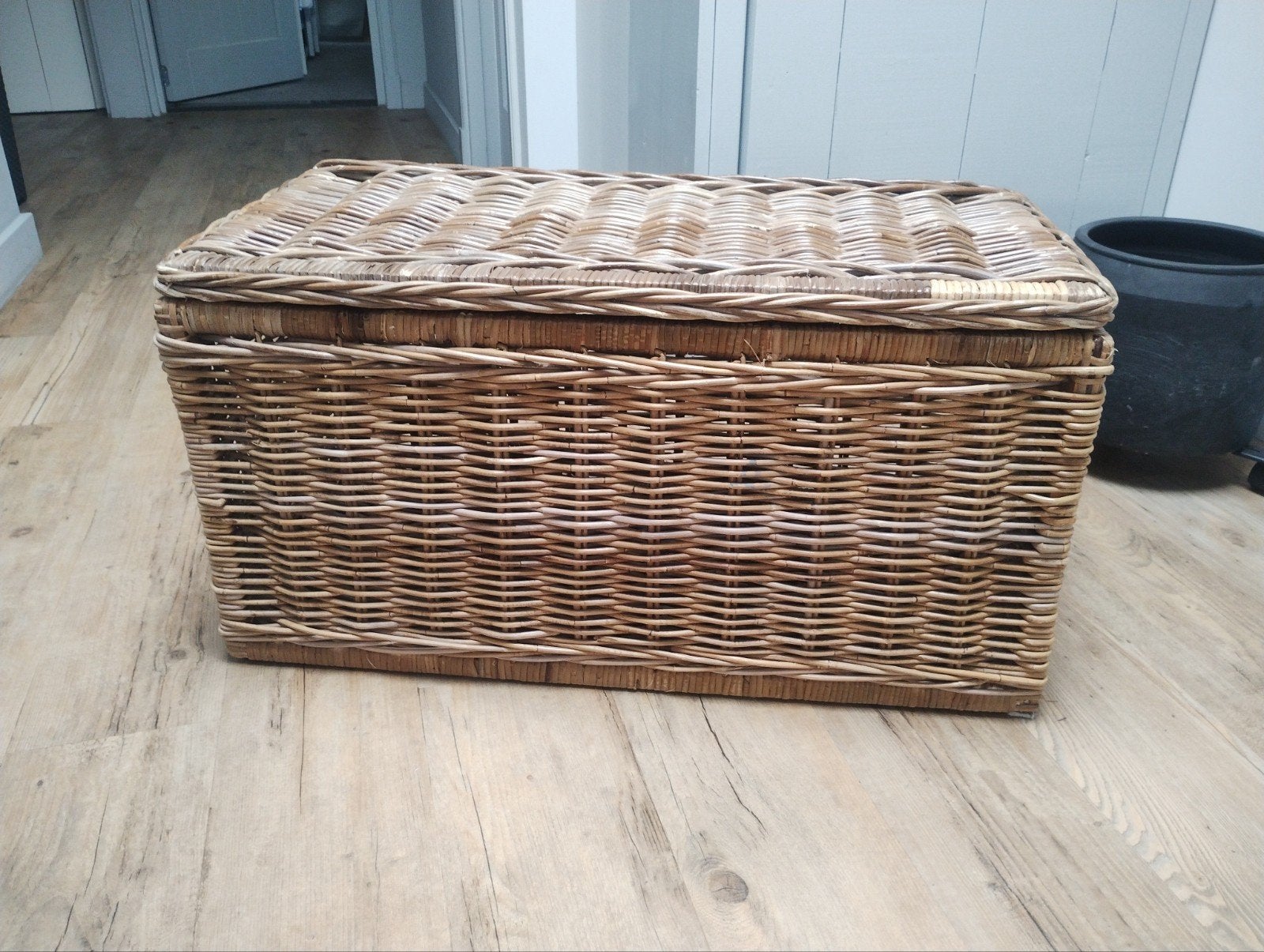 Grote rotan mand, Huis en Inrichting, Woonaccessoires | Schalen en Manden, Ophalen, Gebruikt, Gevlochten, Mand